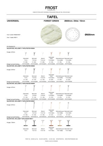 全集 tafels met universele tafelbladen - Prijselijst 2026-1 NL EUR 第 16 页