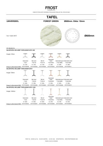 全集 tafels met universele tafelbladen - Prijselijst 2026-1 NL EUR 第 18 页