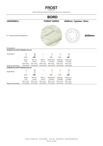 Komplette bord med universelle bordplater - Prisliste 2026-1 NO NOK 第 14 页