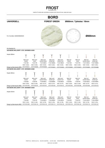 Komplette bord med universelle bordplater - Prisliste 2026-1 NO NOK 第 23 页