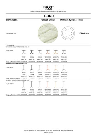 Komplette bord med universelle bordplater - Prisliste 2026-1 NO NOK 第 24 页