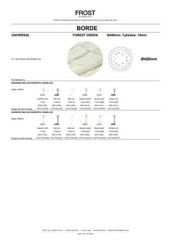 Komplette borde med universelle bordplader - Prisliste 2026-1 DA DKK 第 14 页