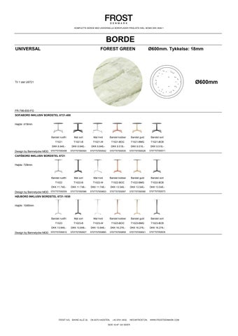 Komplette borde med universelle bordplader - Prisliste 2026-1 DA DKK 第 18 页