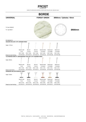 Komplette borde med universelle bordplader - Prisliste 2026-1 DA DKK 第 21 页