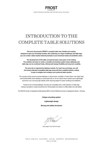 全集 Tables with universal tabletops - Pricelist 2026-1 英文 EUR 第 3 页