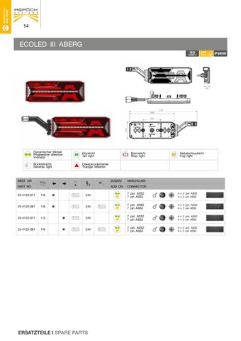 Aspöck Spare Parts 灯饰目录 第 14 页