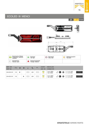 Aspöck Spare Parts 灯饰目录 第 15 页