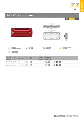 Aspöck Spare Parts 灯饰目录 第 19 页