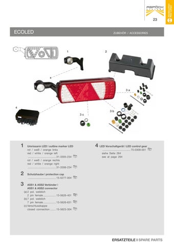 Aspöck Spare Parts 灯饰目录 第 23 页