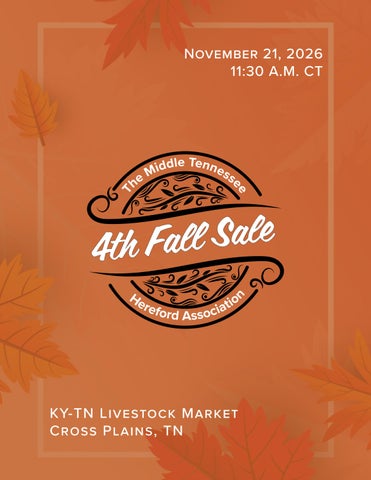 The Middle Tennessee Hereford Association | 4th Fall Sale