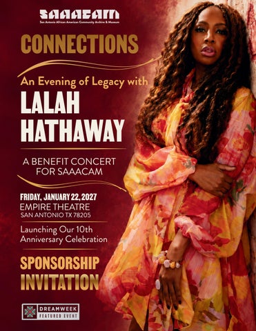 Connections: An Evening of Legacy with Lalah Hathaway Sponsorship Invitation