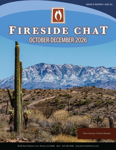 Fireside Oct-Dec Newsletter Issue 181