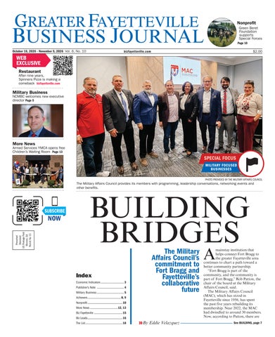 Greater Fayetteville Business Journal - Oct. 16, 2026 issue