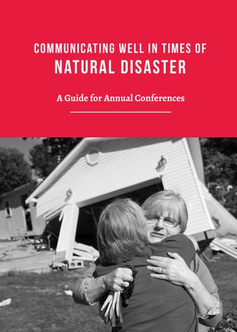 Communicating Well in Times of Disaster