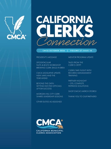 CMCA | California Clerks Connection | October 2026