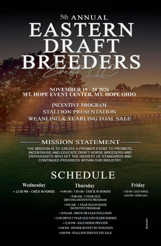 2026 Eastern Draft Breeders Event LLC. Catalog