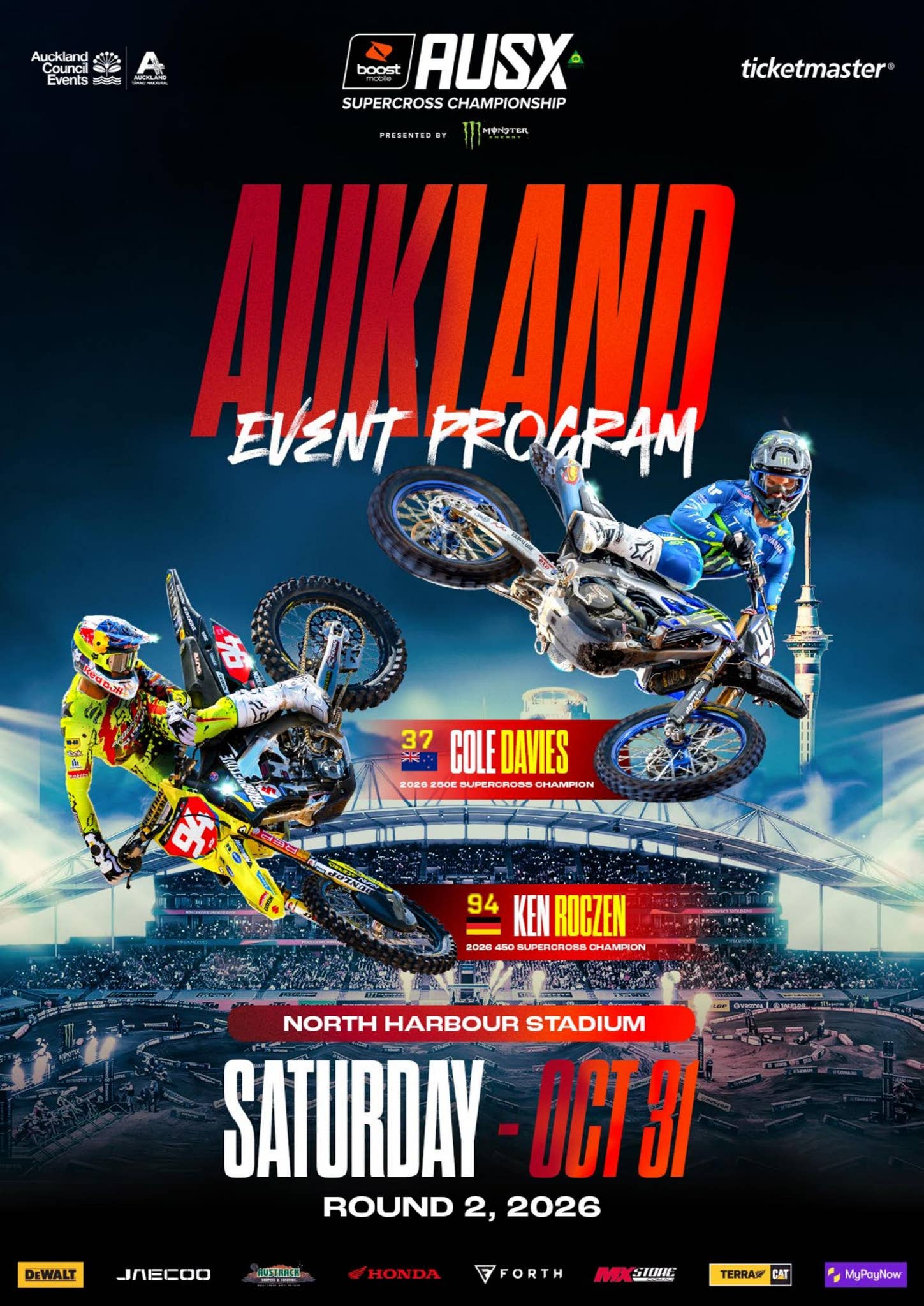 Programs Like Indesign 2026 Boost Mobile AUSX Supercross Auckland E-Program by ...