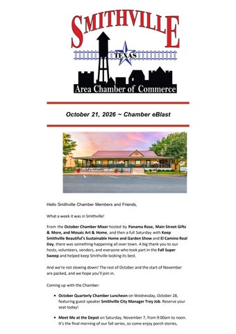SACoC October 21, 2026 eBlast