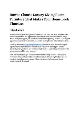 How to Choose Luxury Living Room Furniture That Makes Your Home Look Timeless (1)