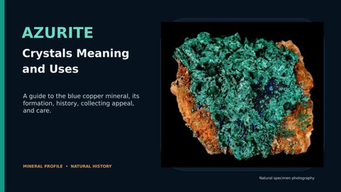 Azurite Crystals Meaning and Uses