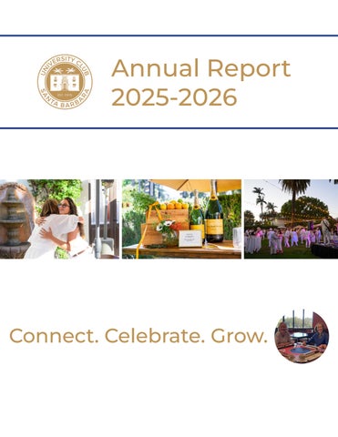 Annual Report 2025-2026 - University Club of Santa Barbara