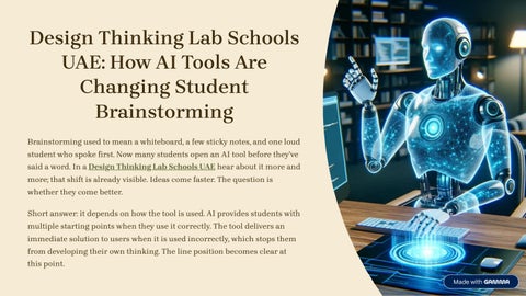 Design-Thinking-Lab-Schools-UAE-How-AI-Tools-Are-Changing-Student-Brainstorming