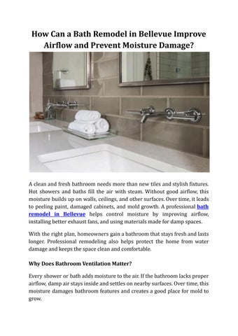 How Can a Bath Remodel in Bellevue Improve Airflow and Prevent Moisture Damage_.docx