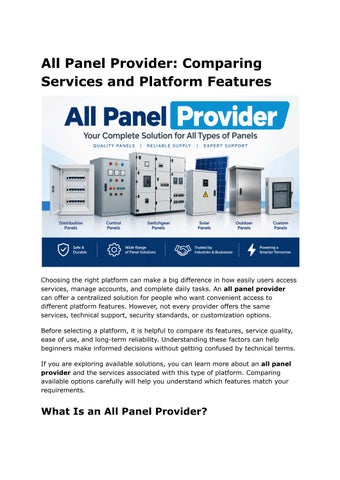 All Panel Provider_ Comparing Services and Platform Features