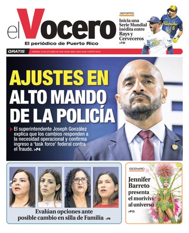 EL VOCERO | Edición viernes, 23 de octubre de 2026