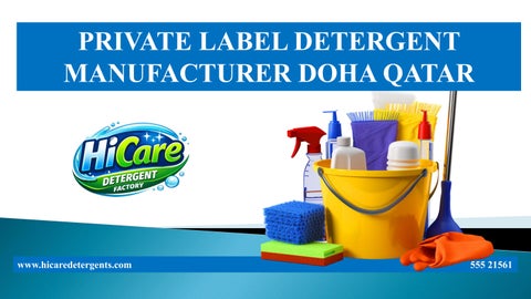 PRIVATE LABEL DETERGENT MANUFACTURER DOHA QATAR