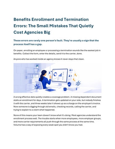 Benefits Enrollment and Termination Errors: The Small Mistakes That Quietly Cost Agencies Big 