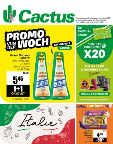Dépliant Cactus du 27.10.2026