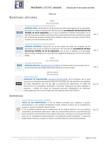 Boletín LABORAL semana 23/10/2026 - gabinetedelaorden.com