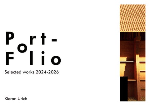 Kieran Urich Portfolio 2026