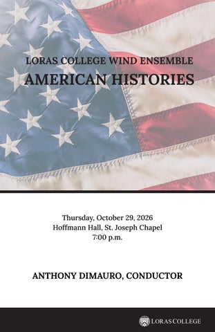Loras College Wind Ensemble - American Histories 2026