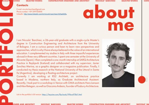 Barchiesi's portfolio selected works