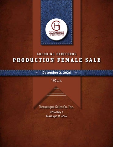 Goehring Herefords | 2026 Production Female Sale