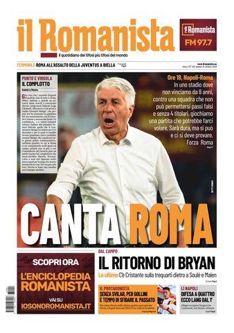 Il Romanista del 24 ottobre 2026
