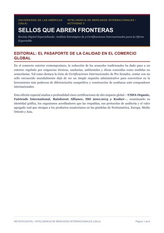 Revista Digital Certificaciones Internacionales UDLA
