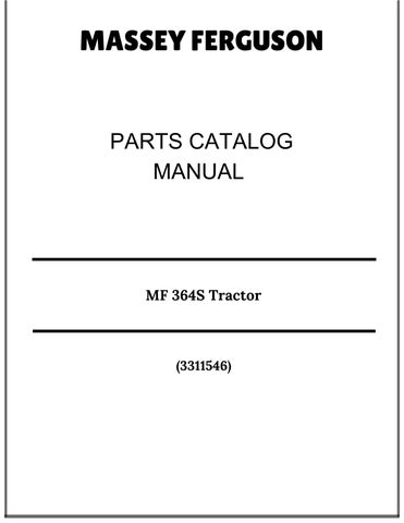 Massey Ferguson MF 364S Tractor Parts Catalog Manual (3311546)