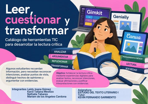 Catálogo educativo de lectura crítica