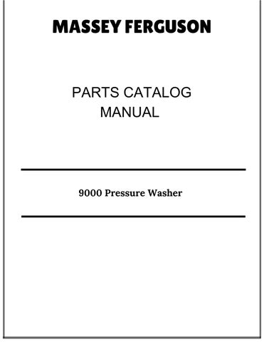 Massey Ferguson 9000 Pressure Washer Parts Catalog Manual 