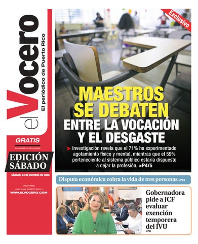 EL VOCERO | Edición sábado, 24 de octubre de 2026 