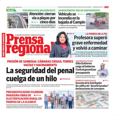 La Prensa Regional – Sabado 24 de octubre de 2026