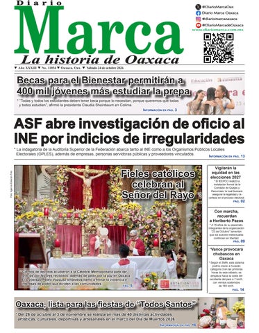 Edición impresa del diario Marca de Oaxaca 24-10-2026