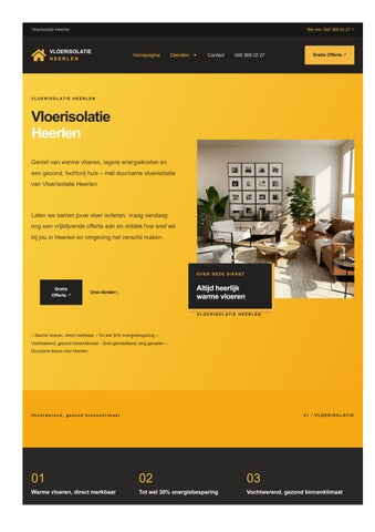 Vloerisolatie Heerlen