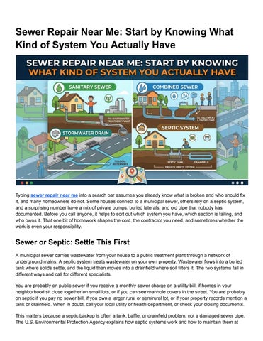 Sewer Repair Near Me