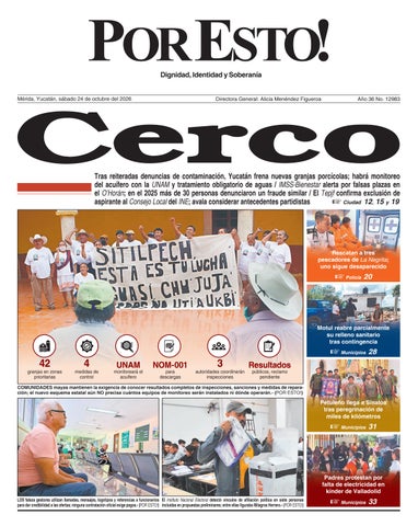 PORTADA POR ESTO MÉRIDA, SÁBADO 24 DE OCTUBRE DE 2026
