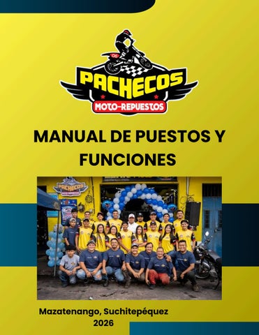 MANUAL DE PUESTOS Y FUNCIONES PACHECOS 
