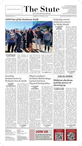 [The Stute] October 23, 2026 (Issue 7, Volume CXXIIII)